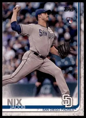 Jacob Nix Rookie 2019 Topps #33 San Diego Padres - Baseball Card Single