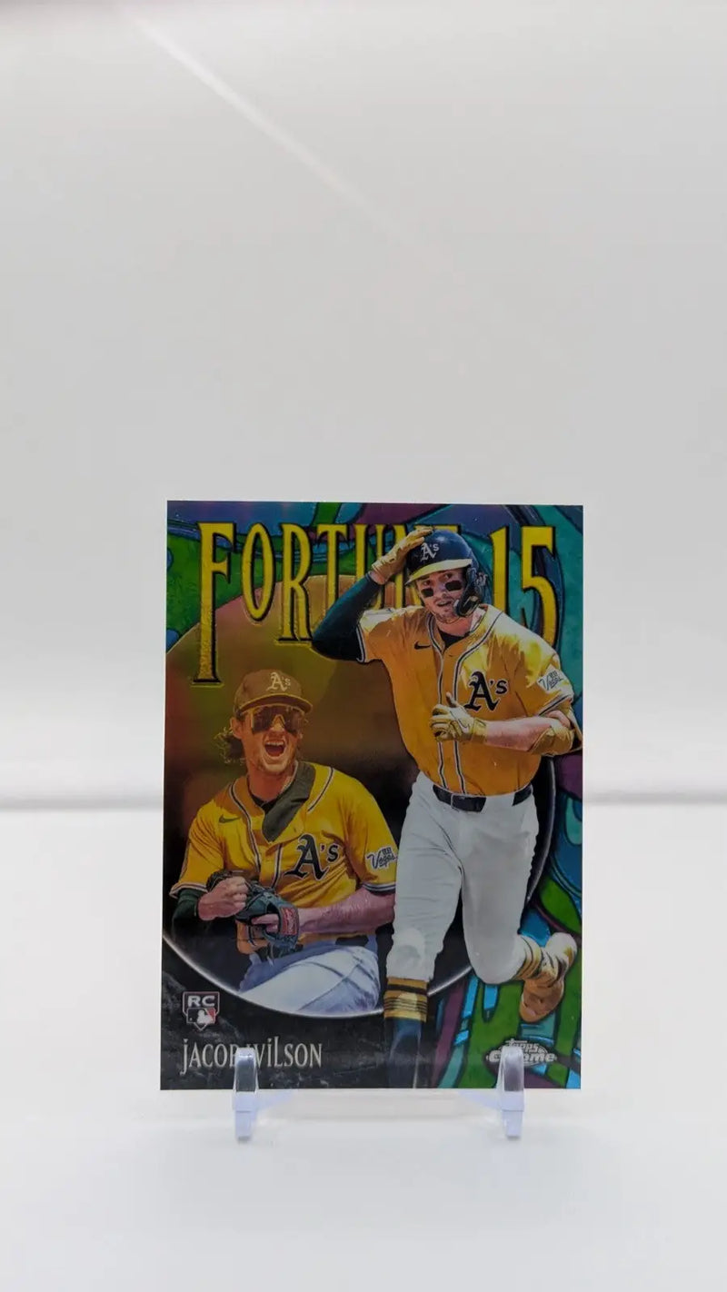 Jacob Wilson – 2025 Topps Chrome Update Insert Fortune 15 #F15-18 - Baseball Card Single