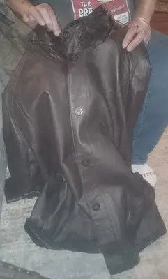 Jacqueline Ferrar Coat Womens Size Large Brown Vintage NWT Warm Cold New Old Sto