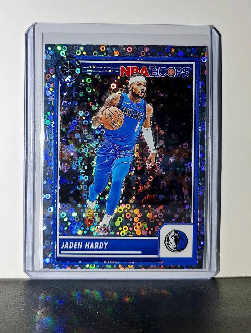 Jaden Hardy 2023-24 Panini Premium NBA Hoops #227 Disco Prizm Card Mavericks - Basketball Card Single