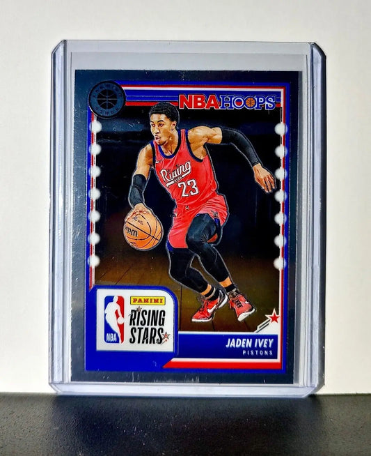 Jaden Ivey 2023-24 Panini Premium Stock NBA Hoops Rising Stars #284 Rookie Card - Basketball Card Single