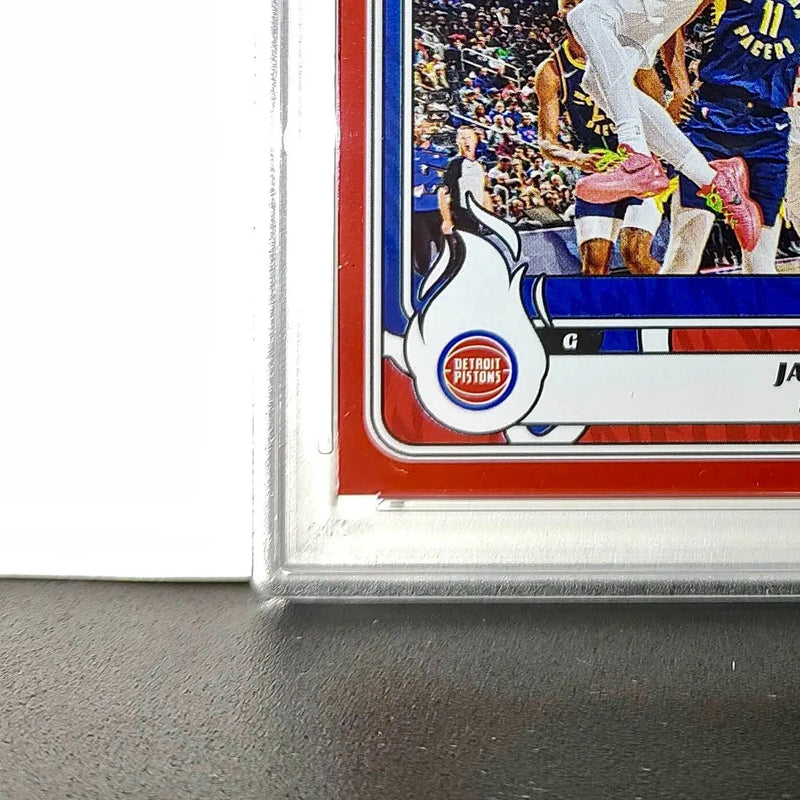 Jaden Ivey 2024-25 Panini NBA #17 Sticker 57/100 Red Foil PSA 8 NM-MT