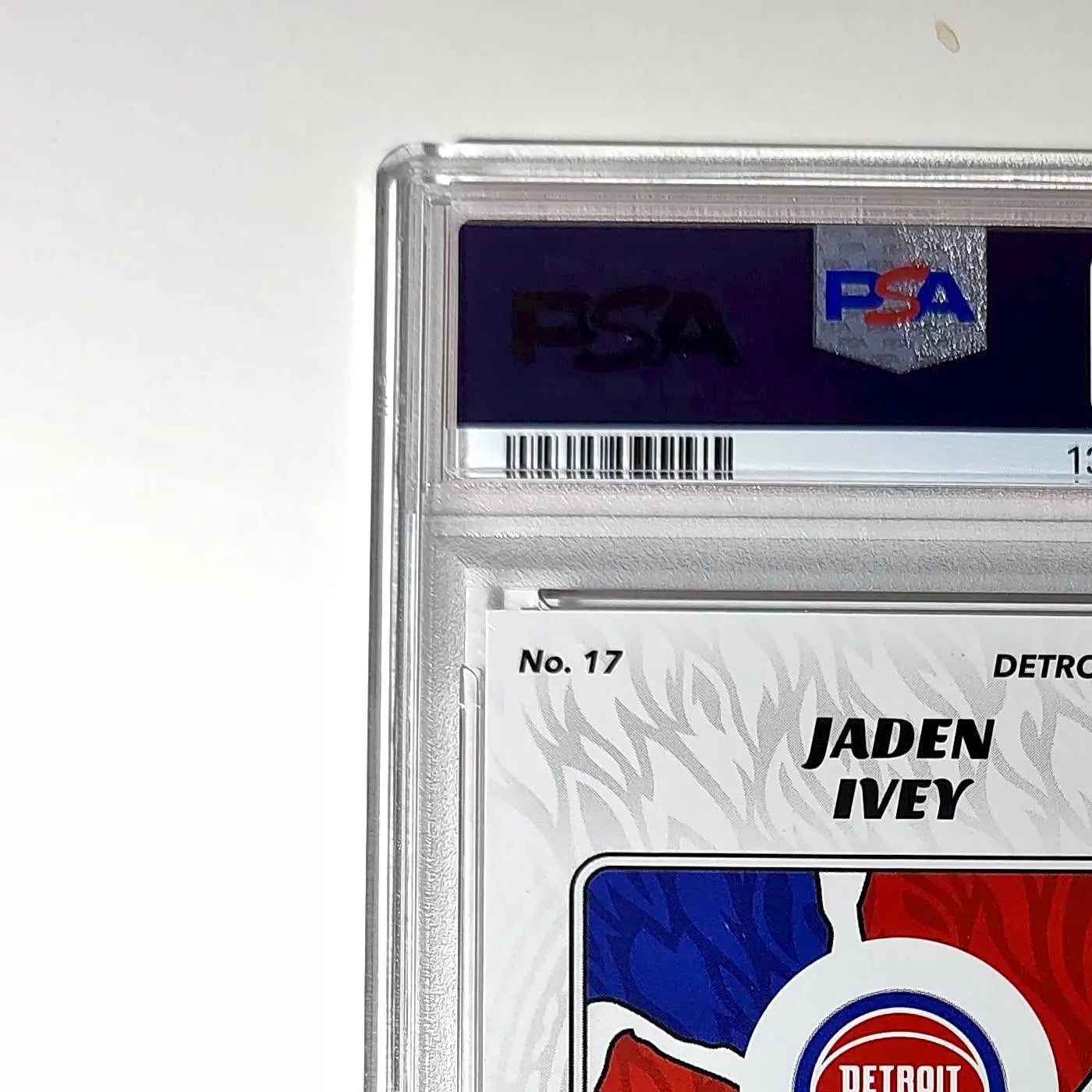 Jaden Ivey 2024-25 Panini NBA #17 Sticker 57/100 Red Foil PSA 8 NM-MT