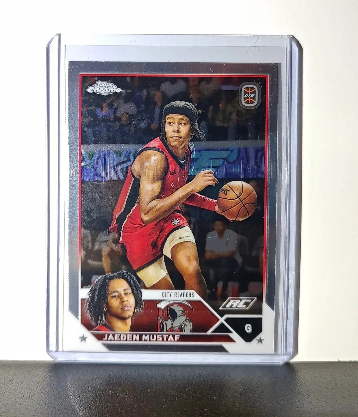 Jaeden Mustaf Rookie Card 2023-24 Topps Chrome Overtime #64 City Reapers - Basketball Card Single