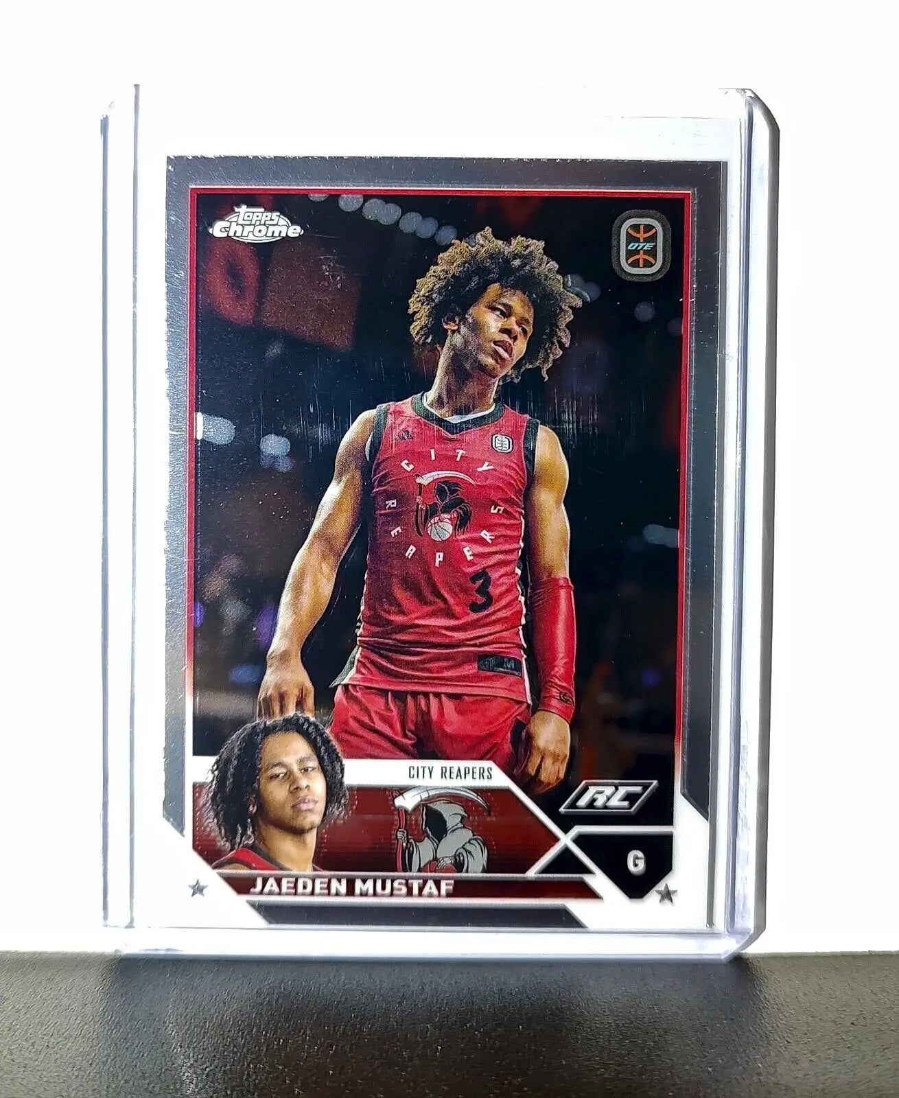 Jaeden Mustaf Rookie Card 2023-24 Topps Chrome Overtime #95 City Reapers