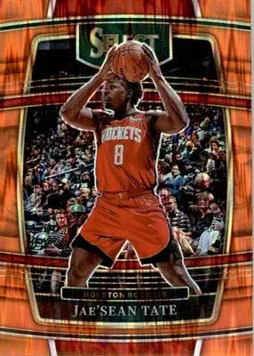 Jae’Sean Tate - 2021-22 Panini Select - #95 - Orange Flash Prizms Basketball - Basketball Card Single