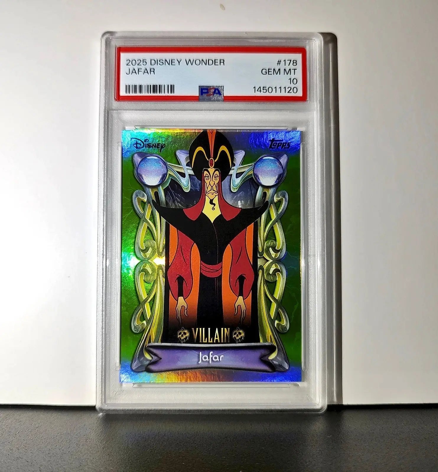 Jafar 2025 Topps Disney Wonder #178 Card Aladdin PSA 10 - Non-Sports Card Single
