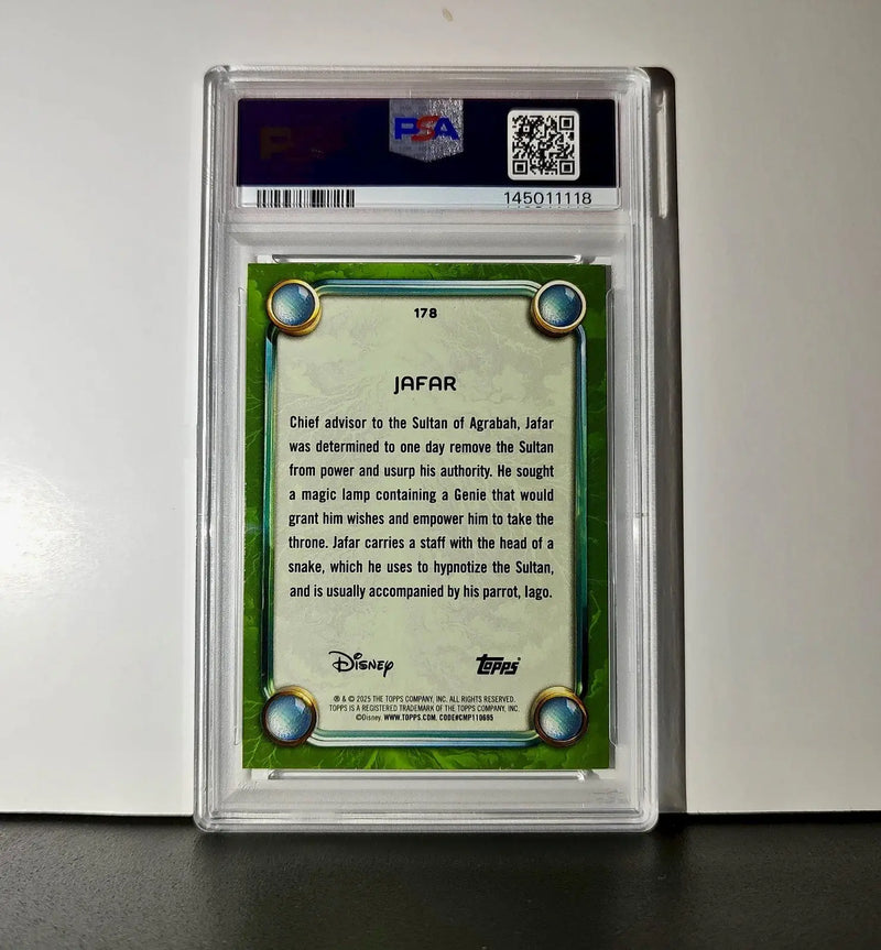 Jafar 2025 Topps Disney Wonder #178 Card Aladdin PSA 9 - Non-Sports Card Single