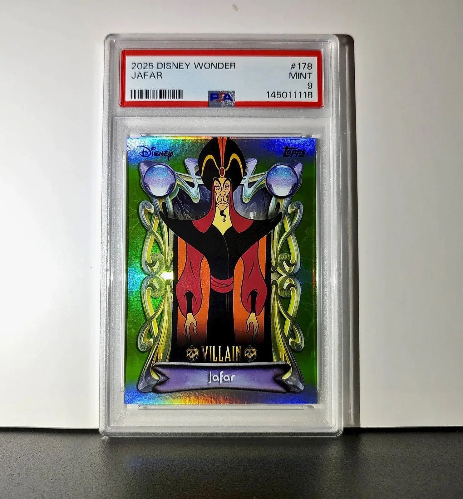 Jafar 2025 Topps Disney Wonder #178 Card Aladdin PSA 9 - Non-Sports Card Single