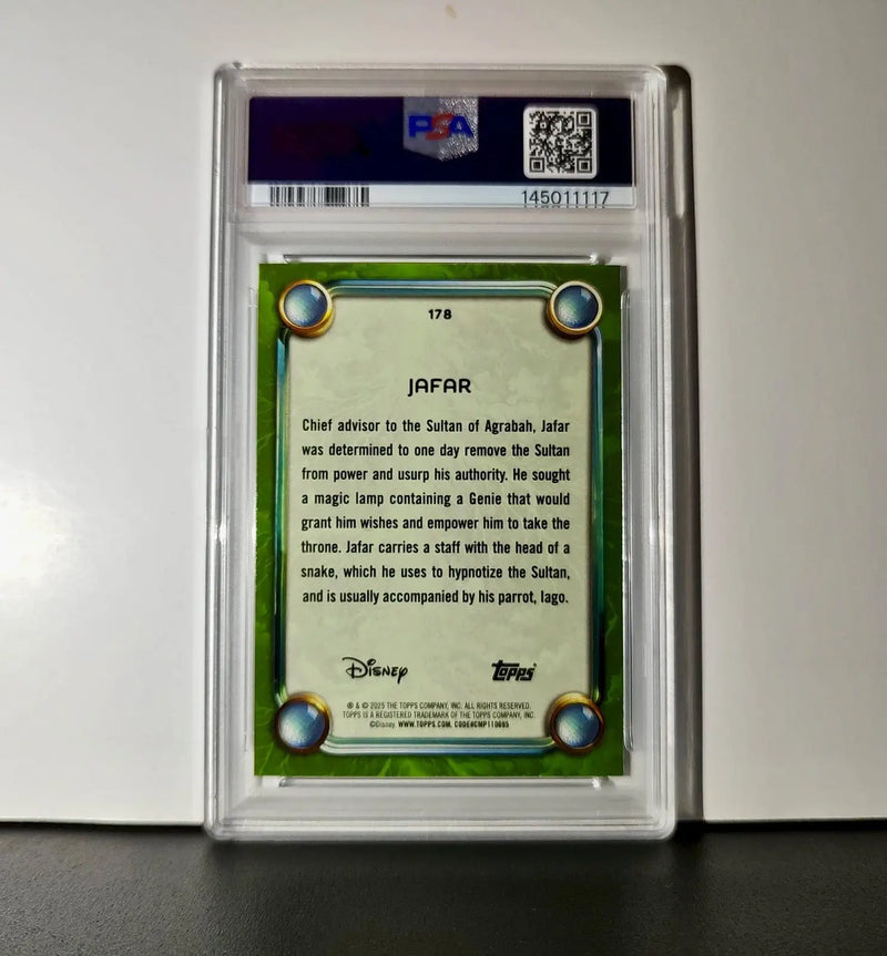 Jafar 2025 Topps Disney Wonder #178 Card Aladdin PSA 9 MT - Non-Sports Card Single