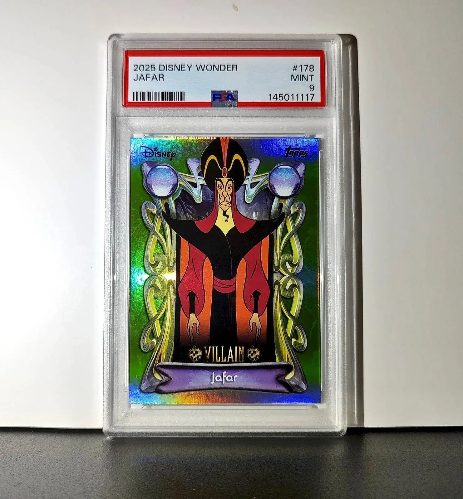 Jafar 2025 Topps Disney Wonder #178 Card Aladdin PSA 9 MT - Non-Sports Card Single