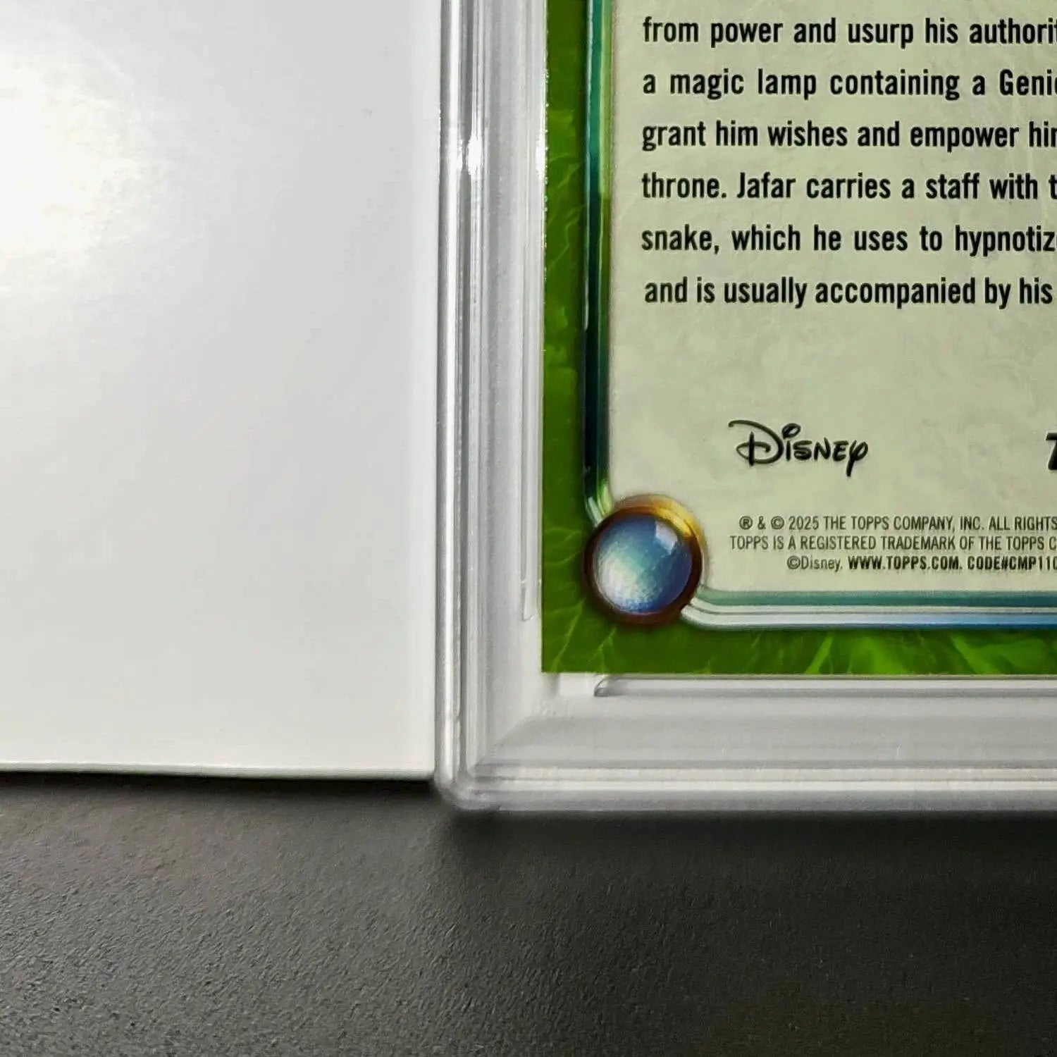 Jafar 2025 Topps Disney Wonder #178 Card Aladdin PSA 9 MT - Non-Sports Card Single