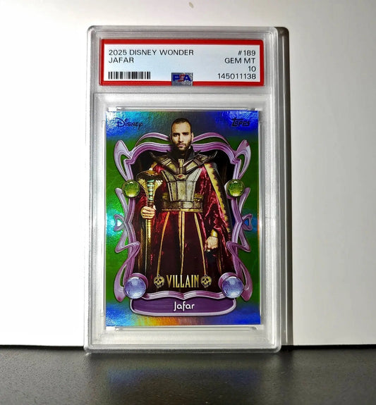 Jafar 2025 Topps Disney Wonder #189 Card Aladdin (2019) PSA 10 - Non-Sports Card Single