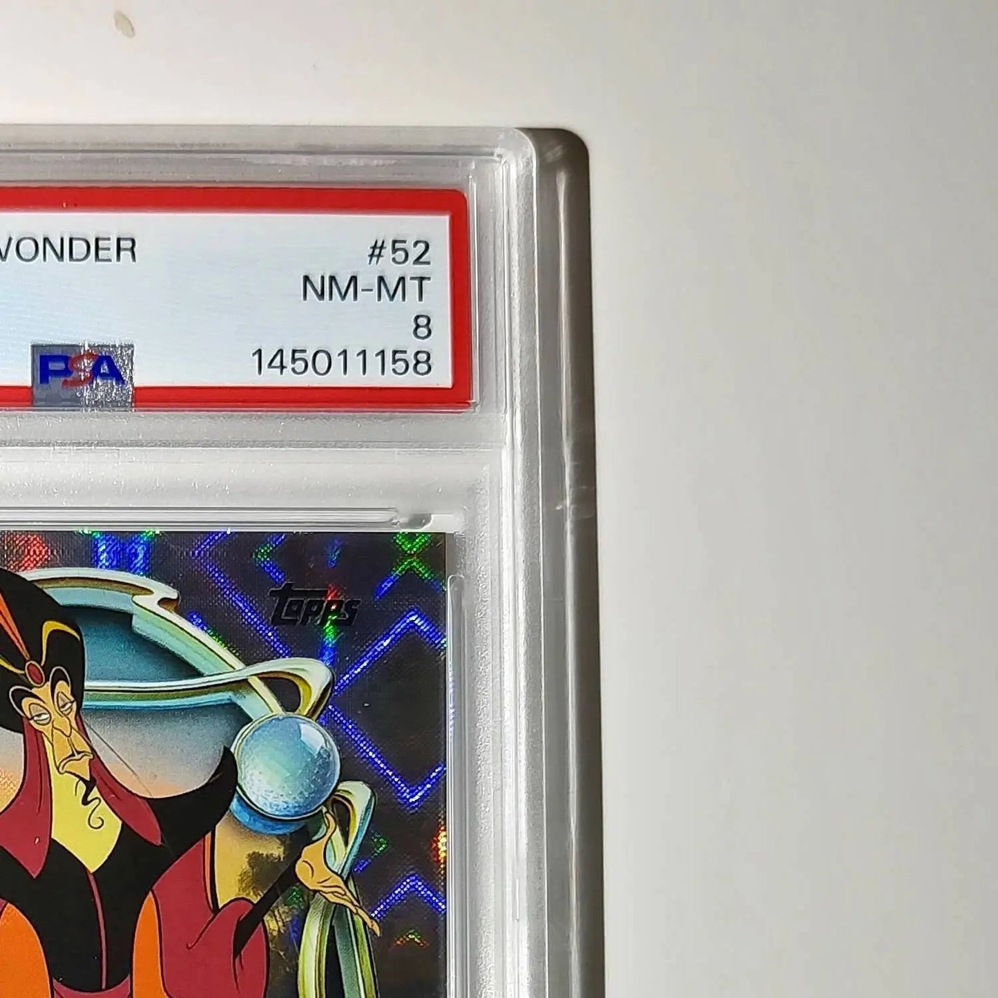 Jafar 2025 Topps Disney Wonder #52 Winter Variant Card Aladdin PSA 8 - Non-Sports Card Single