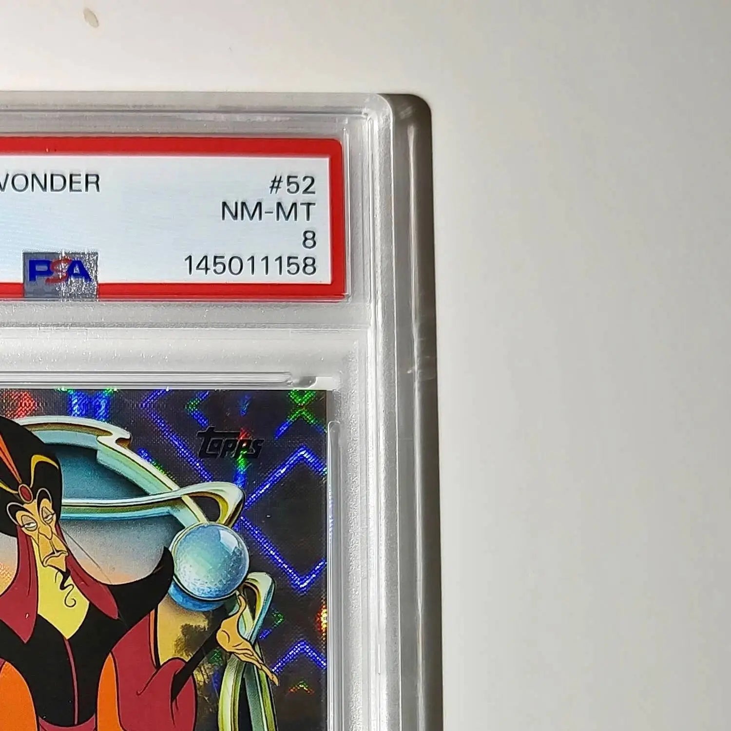 Jafar 2025 Topps Disney Wonder #52 Winter Variant Card Aladdin PSA 8 - Non-Sports Card Single