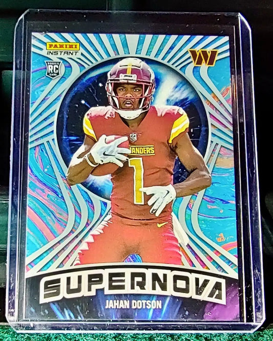Jahan Dotson 2022 Panini NFL Instant Supernova #24 Rookie Football Card 1/1523 - Football Card Single