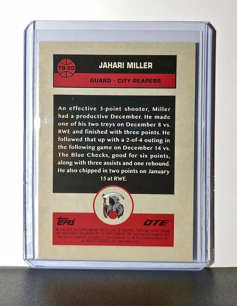 Jahari Miller Rookie 2023-24 Topps Chrome Overtime #TB-20 1976 City Reapers
