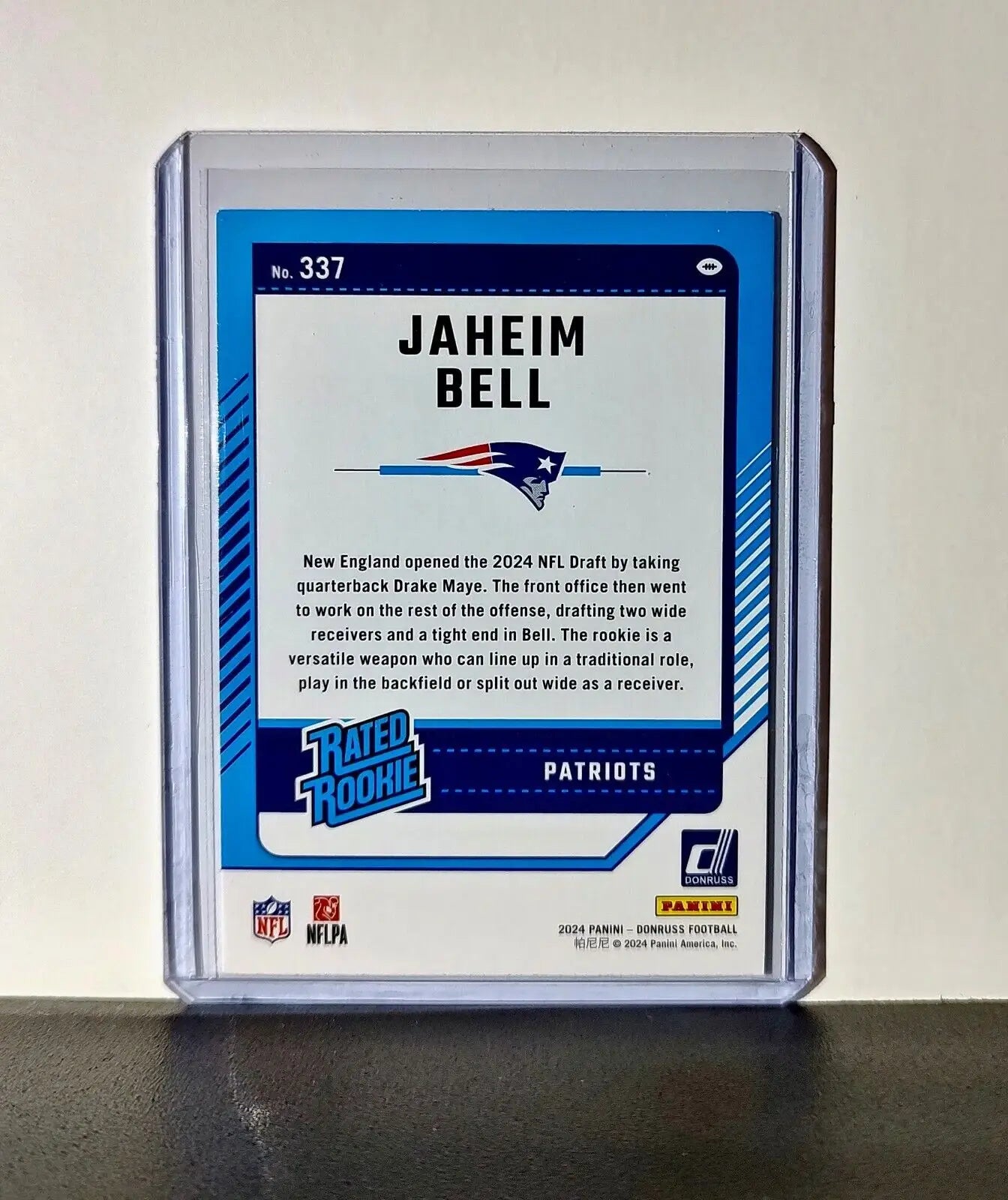 Jaheim Bell 2024 Panini Donruss NFL #337 Card New England Patriots - Football Card Single