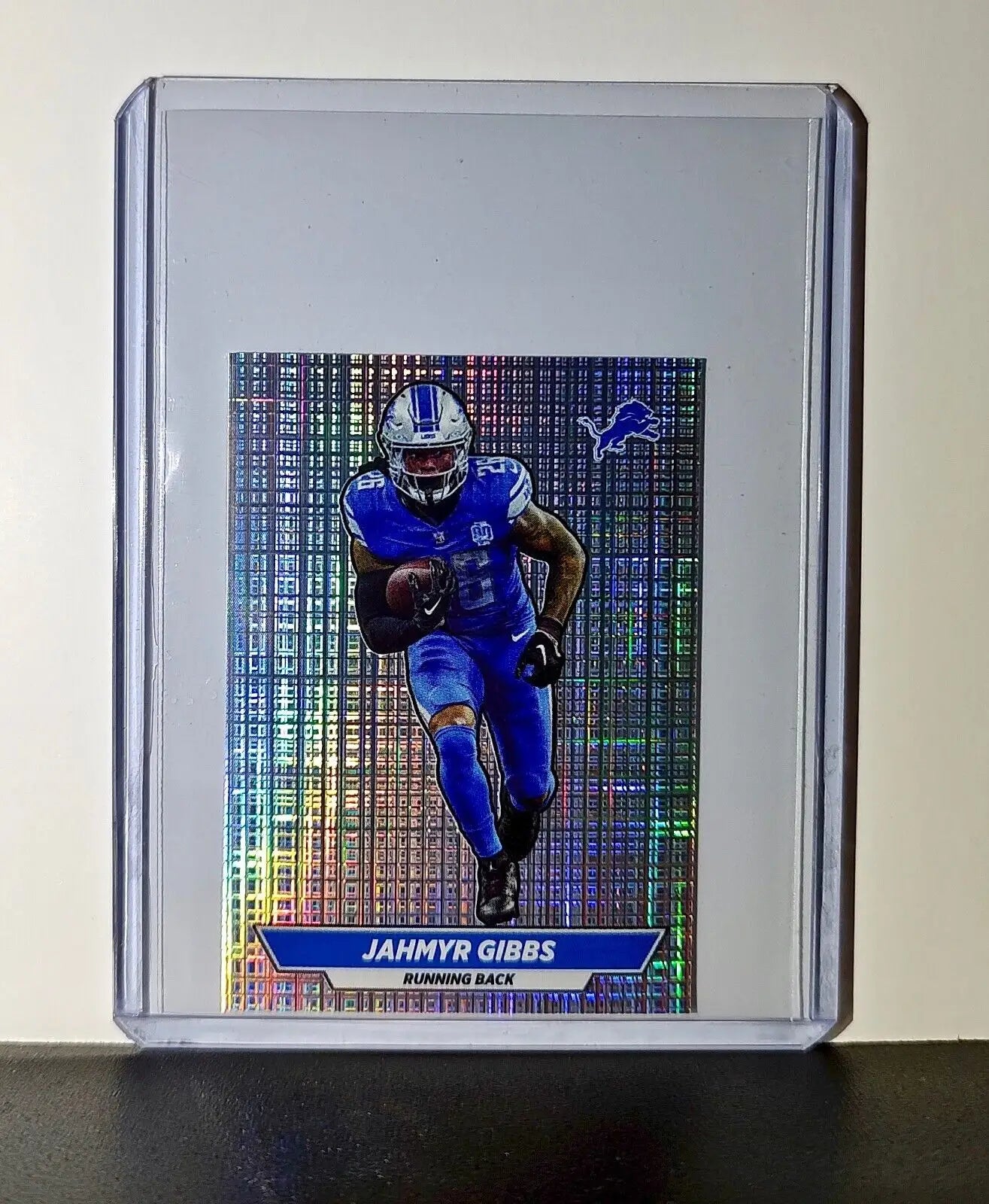 Jahmyr Gibbs 2024 Panini NFL Sticker #378 Foil Detroit Lions