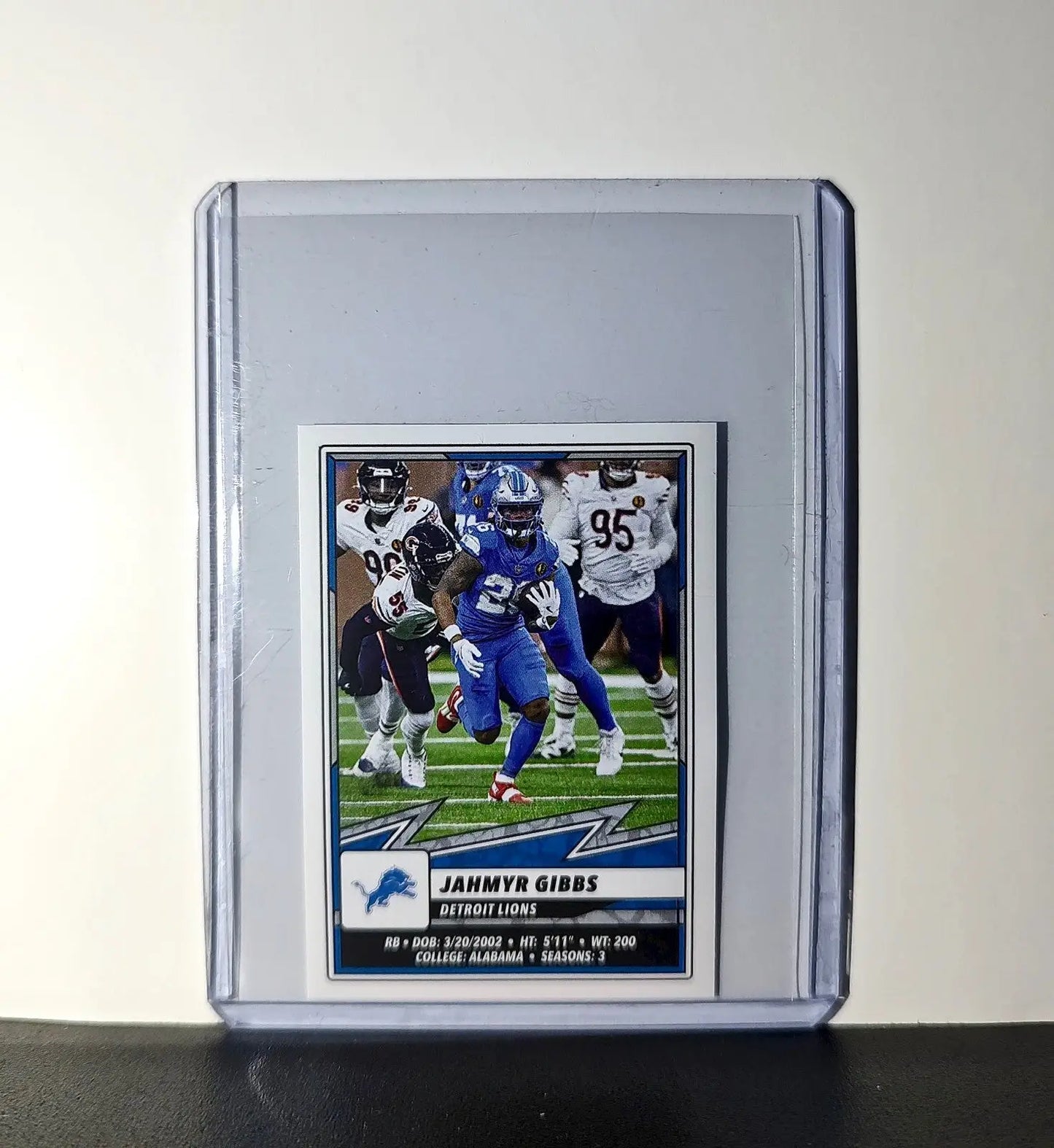 Jahmyr Gibbs 2025 Panini NFL #377 Sticker Detroit Lions