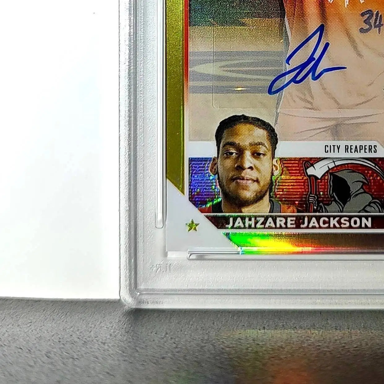 Jahzare Jackson 2023 Topps Chrome #A-JJA Gold Refractor 20/50 PSA 9 Auto 10 - Baseball Card Single