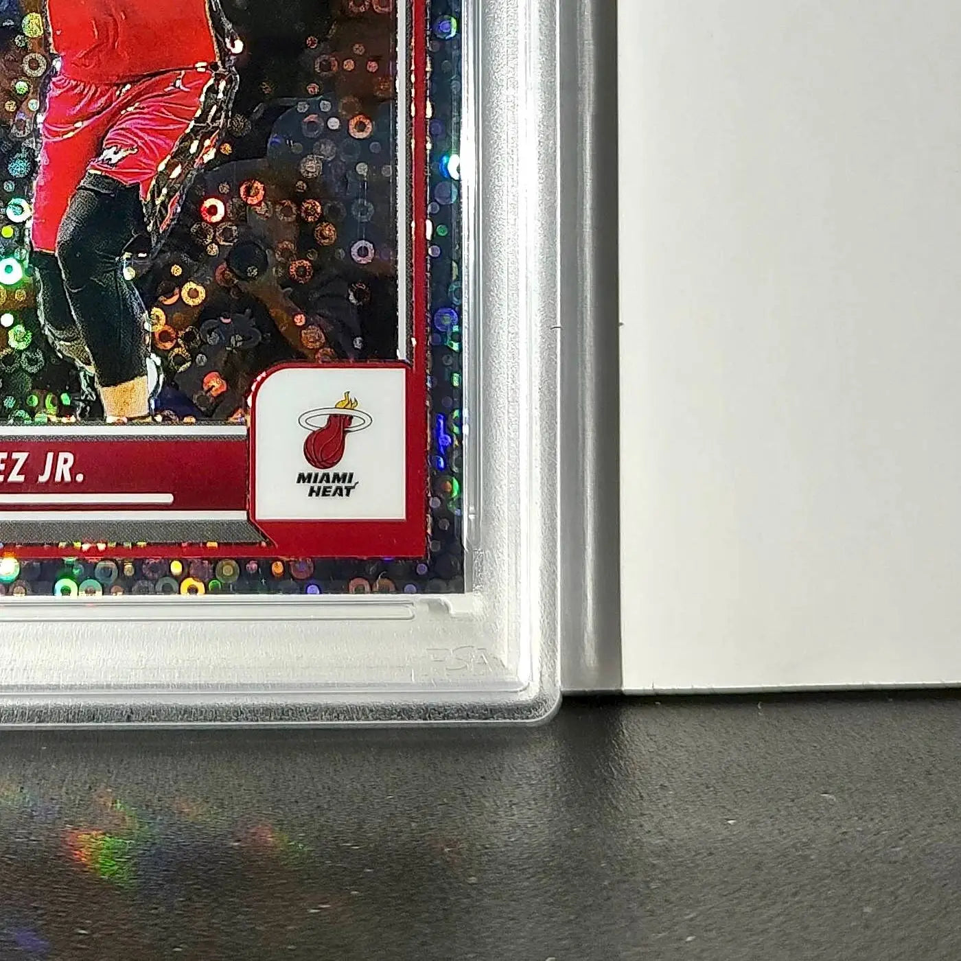 Jaime Jaquez Jr. 2023 Panini Hoops Premium #51 Disco Prizm PSA 8 NM-MT