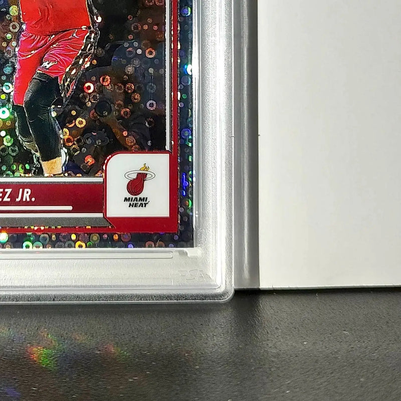 Jaime Jaquez Jr. 2023 Panini Hoops Premium #51 Disco Prizm PSA 8 NM-MT