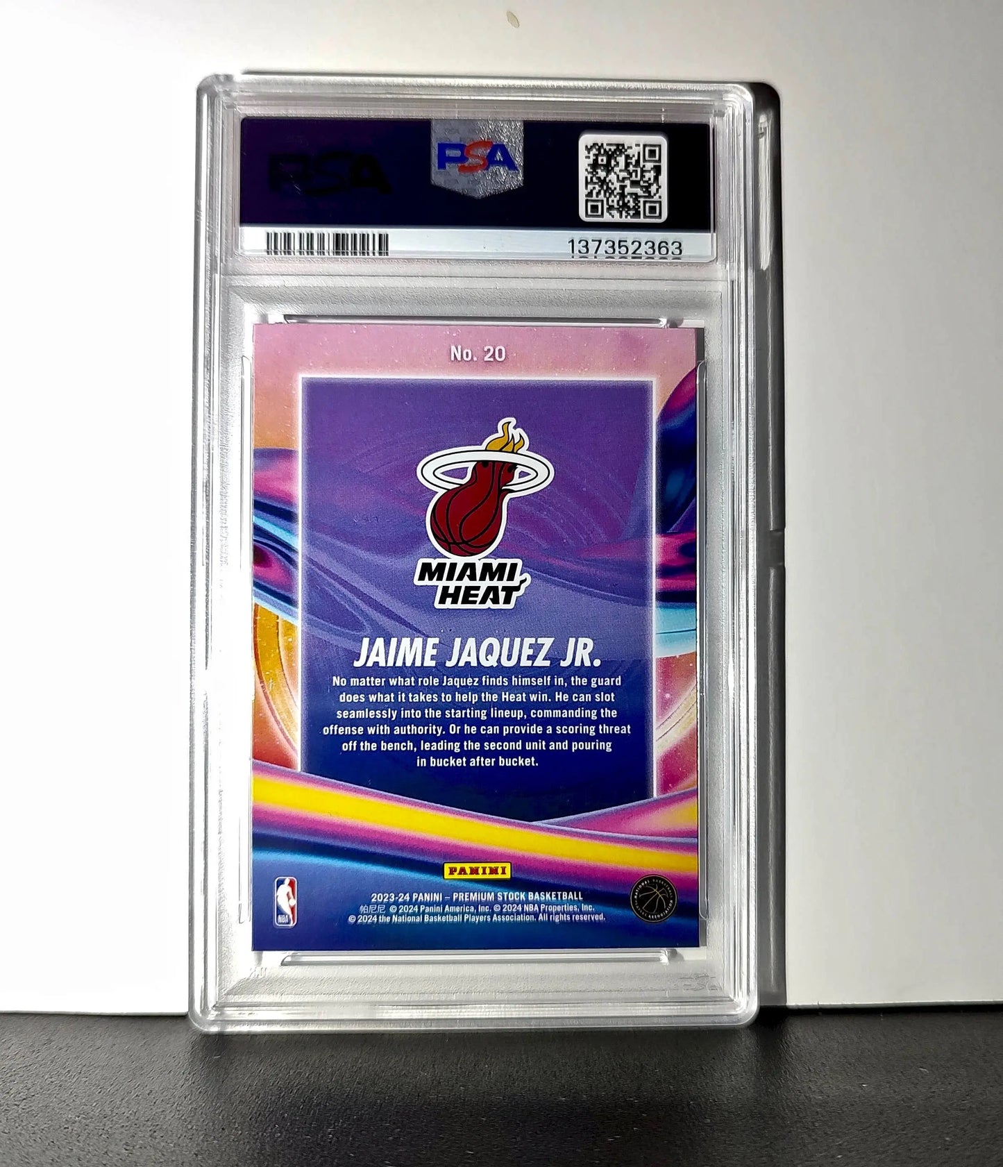 Jaime Jaquez Jr. 2023 Panini Hoops Premium Anti Gravity #20 PSA 9 Mint