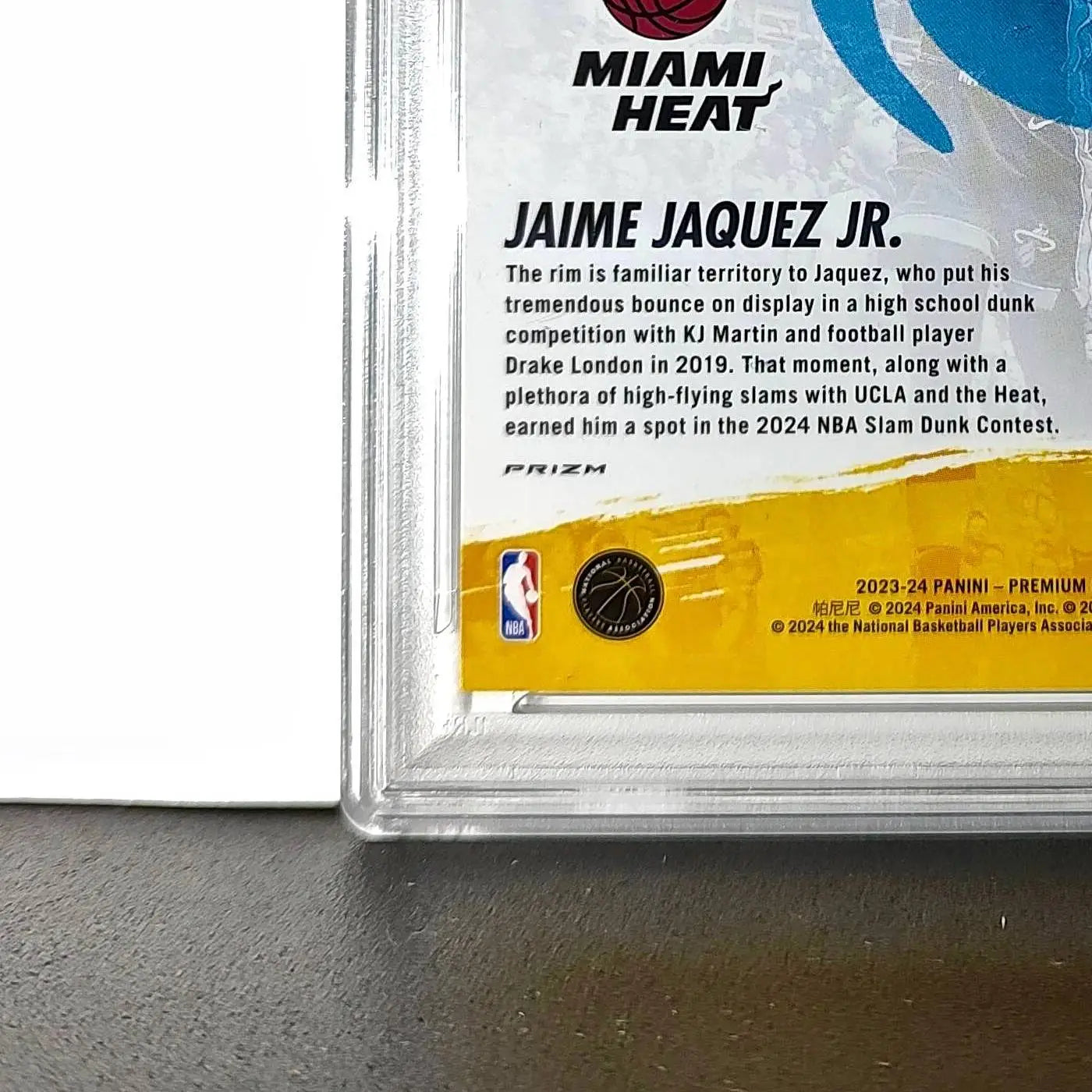 Jaime Jaquez Jr. 2023 Panini Hoops Premium Attack the Rack #1 Disco Prizm PSA 9 - Basketball Card Single