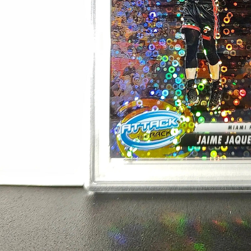 Jaime Jaquez Jr. 2023 Panini Hoops Premium Attack the Rack #1 Disco Prizm PSA 9