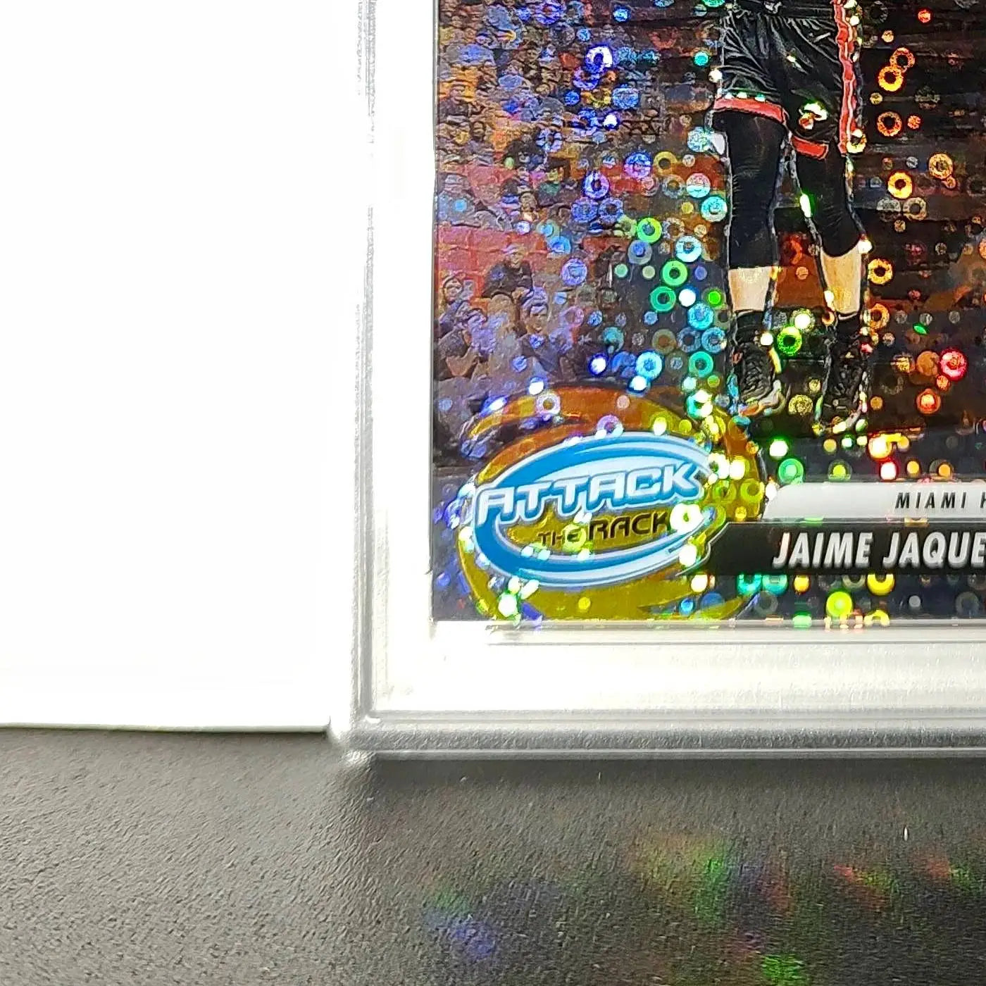 Jaime Jaquez Jr. 2023 Panini Hoops Premium Attack the Rack #1 Disco Prizm PSA 9 - Basketball Card Single