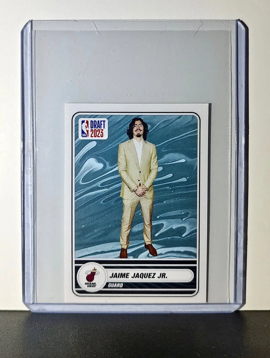 Jaime Jaquez Jr. Rookie 2023-24 Panini NBA #95 Draft Sticker Miami Heat - Basketball Card Single