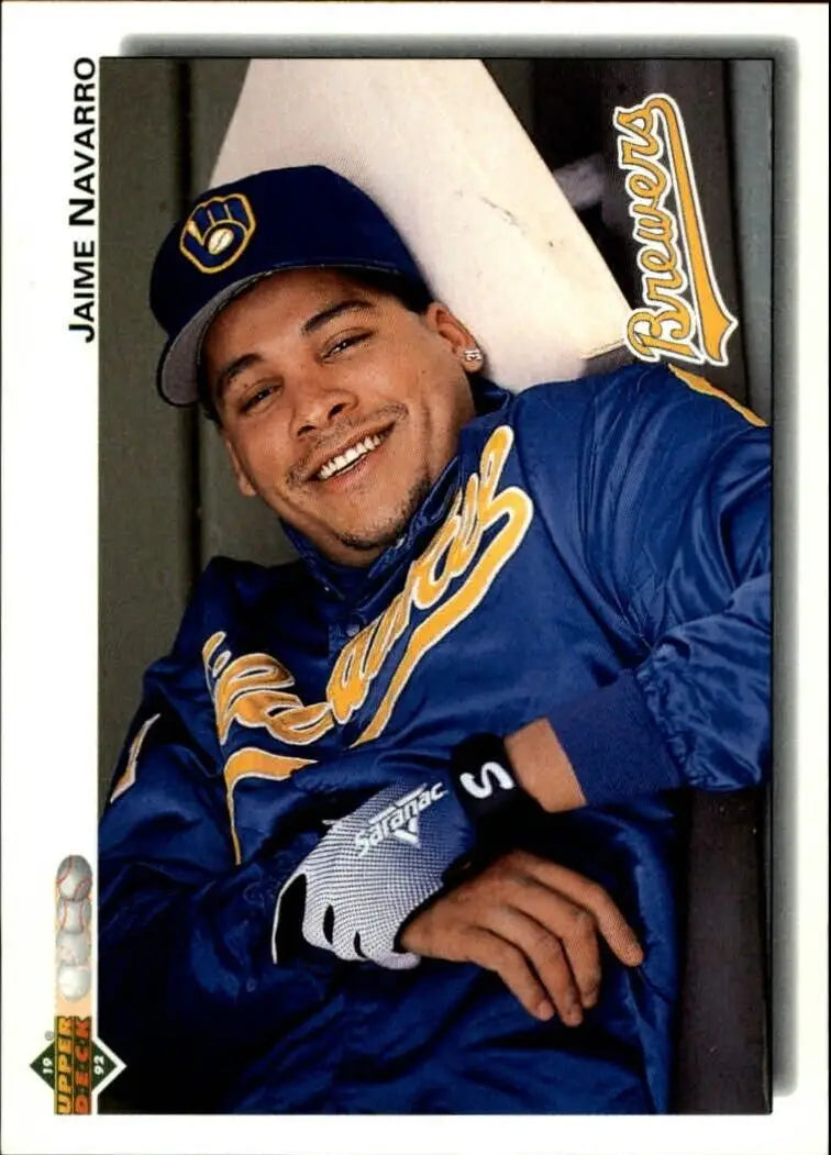 Jaime Navarro 1992 Upper Deck MLB #633 Baseball Card Milwaukee Brewers - Baseball Card Single