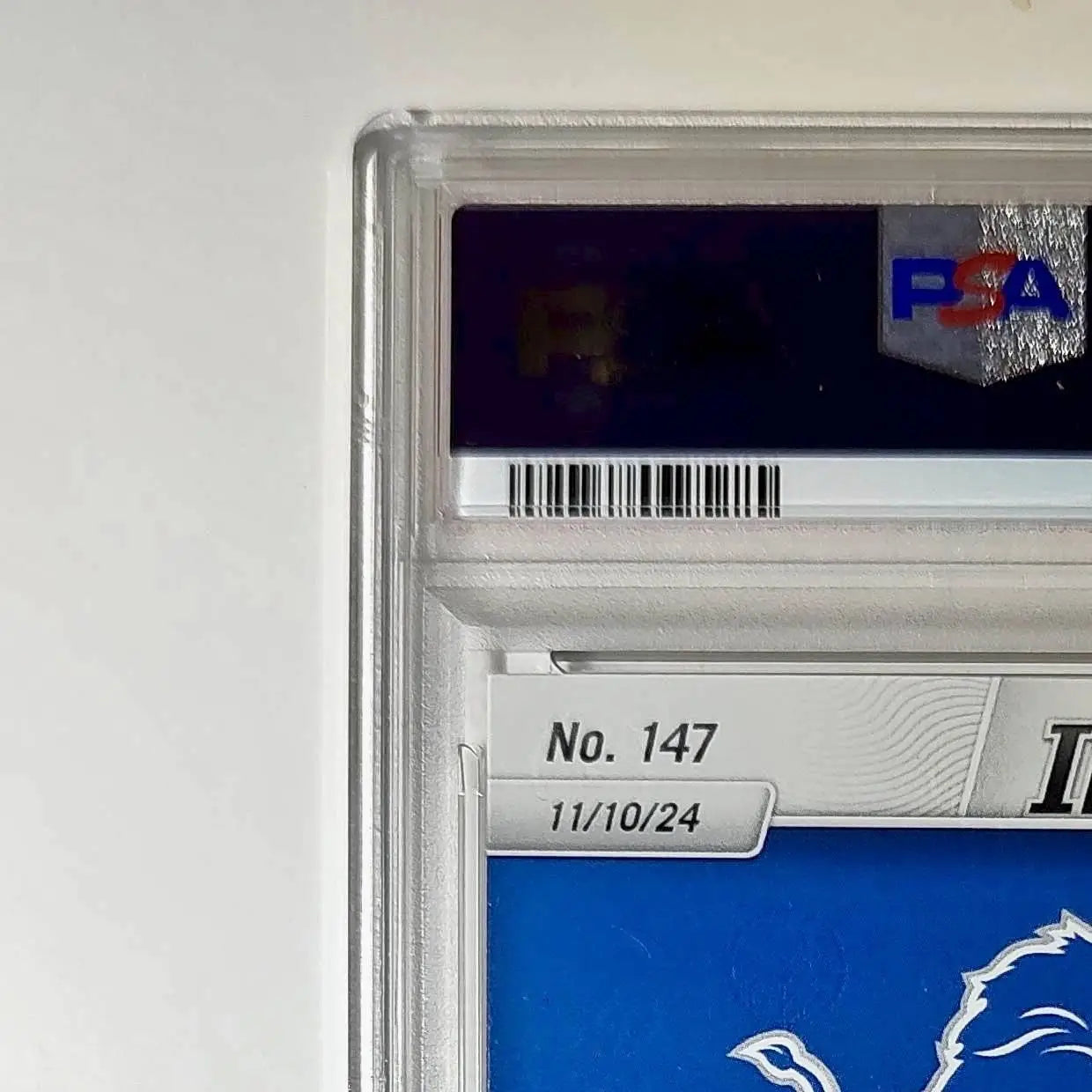 Jake Bates Rookie 2024 Panini NFL #147 Detroit Lions PSA 9 Auto 9 - Football Card Single