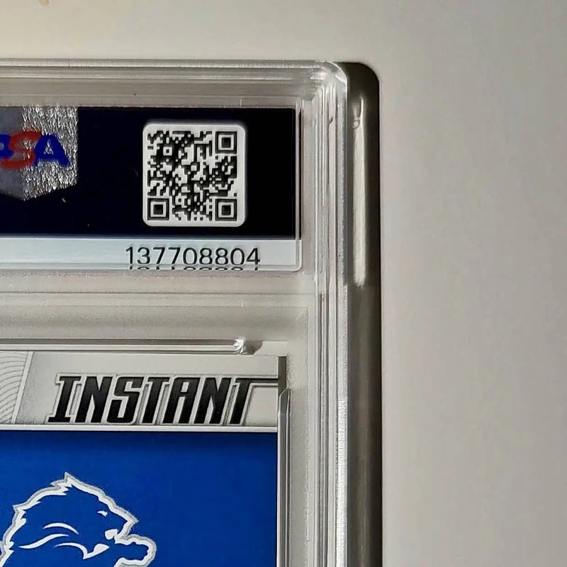 Jake Bates Rookie 2024 Panini NFL #147 Detroit Lions PSA 9 Auto 9 - Football Card Single