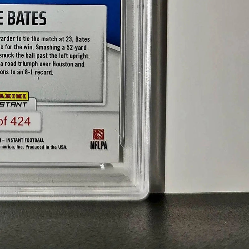 Jake Bates Rookie 2024 Panini NFL #147 Detroit Lions PSA 9 Auto 9 - Football Card Single