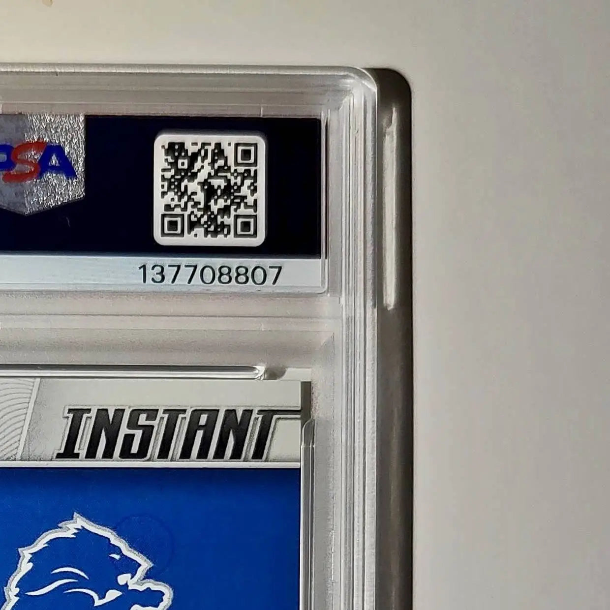 Jake Bates Rookie 2024 Panini NFL #147 Detroit Lions PSA 9 Auto 9 - Football Card Single