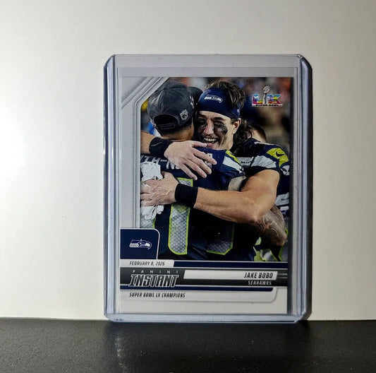 Jake Bobo 2026 Panini NFL Super Bowl LIX Champions #30 Card Seattle Seahawks - Football Card Single