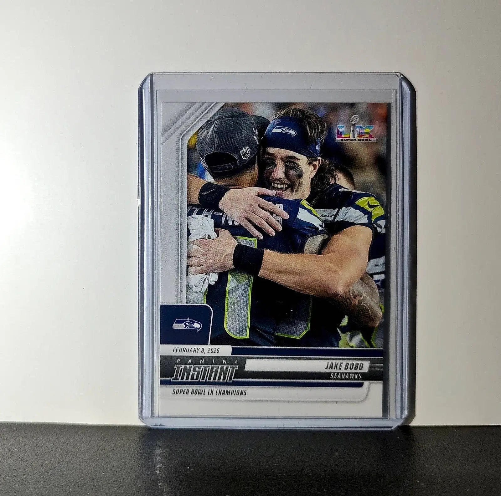 Jake Bobo 2026 Panini NFL Super Bowl LIX Champions #30 Card Seattle Seahawks - Football Card Single
