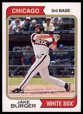 Jake Burger 2023 Topps Heritage #139 Chicago White Sox - Baseball Card Single