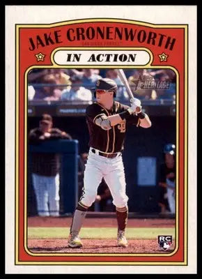 Jake Cronenworth 2021 Topps Heritage #20 San Diego Padres - Baseball Card Single