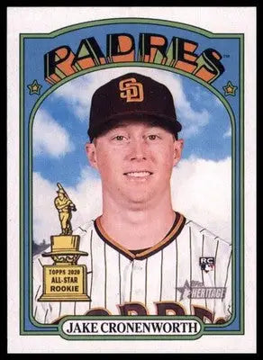 Jake Cronenworth Rookie 2021 Topps Heritage #641 San Diego Padres - Baseball Card Single
