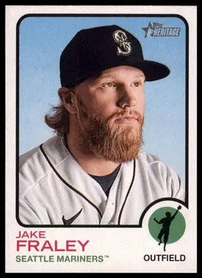 Jake Fraley 2022 Topps Heritage #146 Seattle Mariners - Baseball Card Single