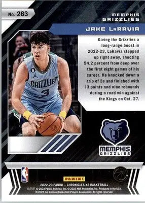 Jake LaRavia - 2022-23 Panini Chronicles - #283 - RC Basketball - Basketball Card Single