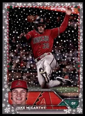 Jake McCarthy 2023 Topps Holiday Metallic #H116 Arizona Diamondbacks - Baseball Card Single