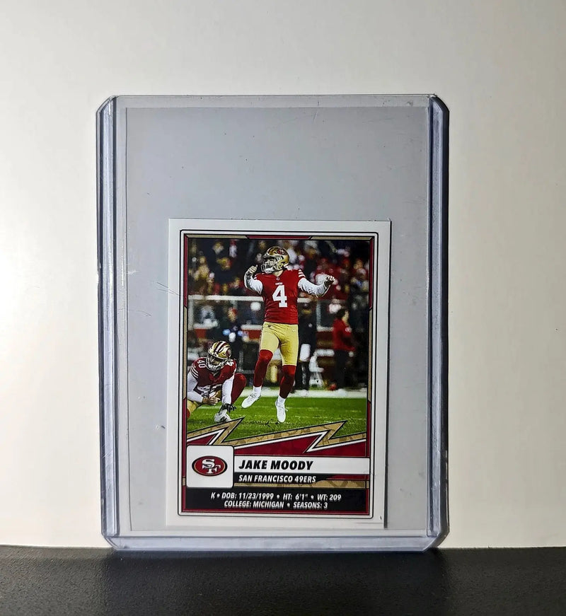 Jake Moody 2025 Panini NFL #532 Sticker San Francisco 49ers