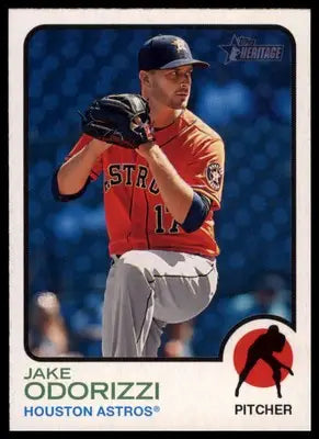 Jake Odorizzi 2022 Topps Heritage #320 Houston Astros - Baseball Card Single