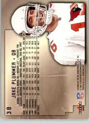 Jake Plummer - 2001 Fleer Showcase - #38 - Football - Football Card Single