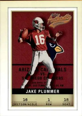 Jake Plummer - 2002 Fleer Authentix - #1 - Football - Football Card Single