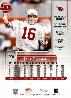 Jake Plummer - 2002 Leaf Rookies & Stars - #1 - Football - Football Card Single
